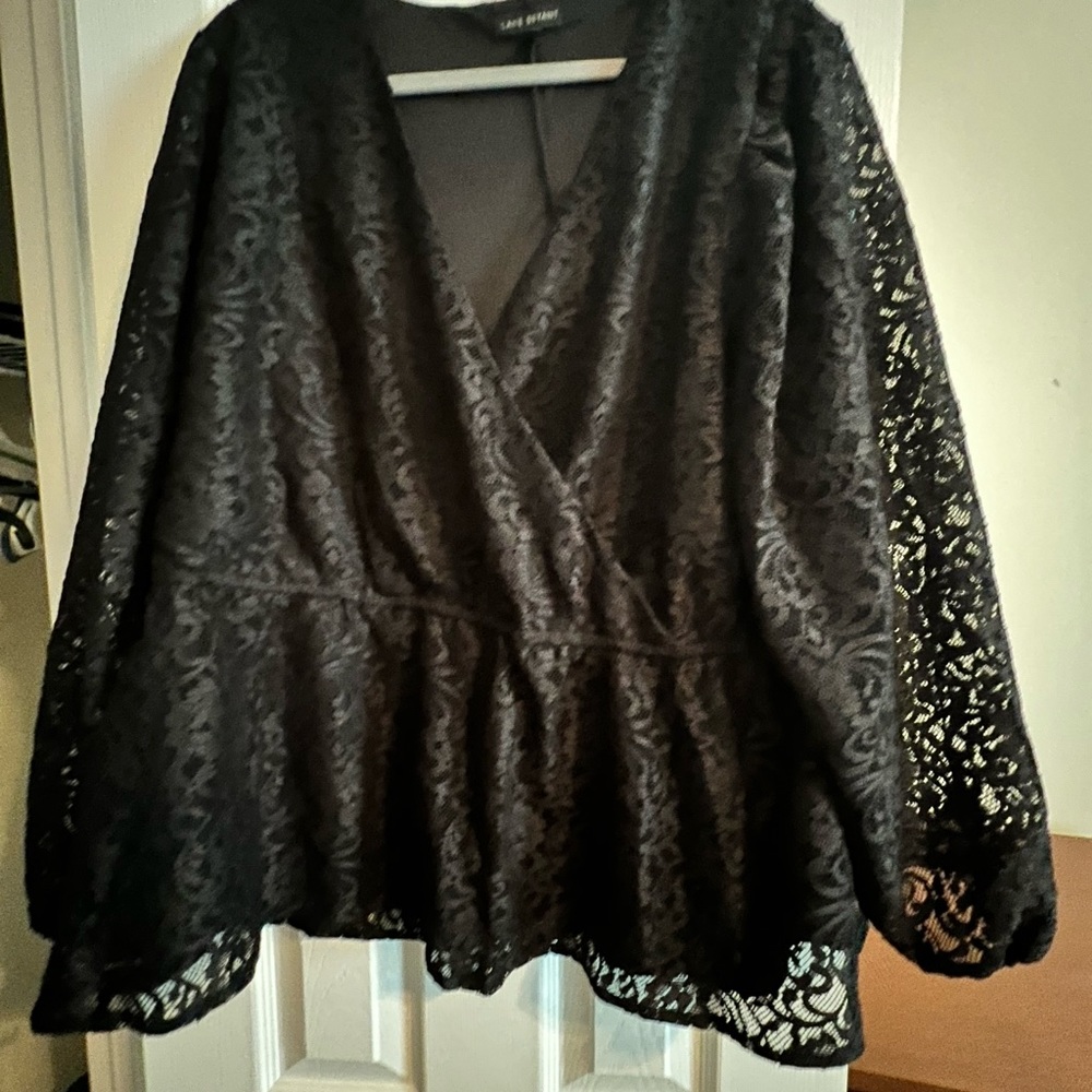 Lane Bryant nwot lace peplum top 22/24